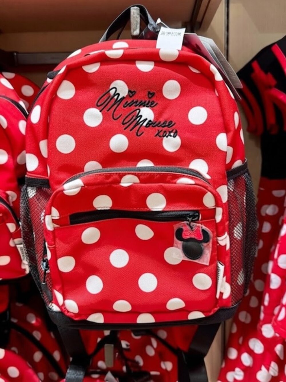 Disneyland Minnie Mouse D Bag Collection Red Polka Dot Small Backpack